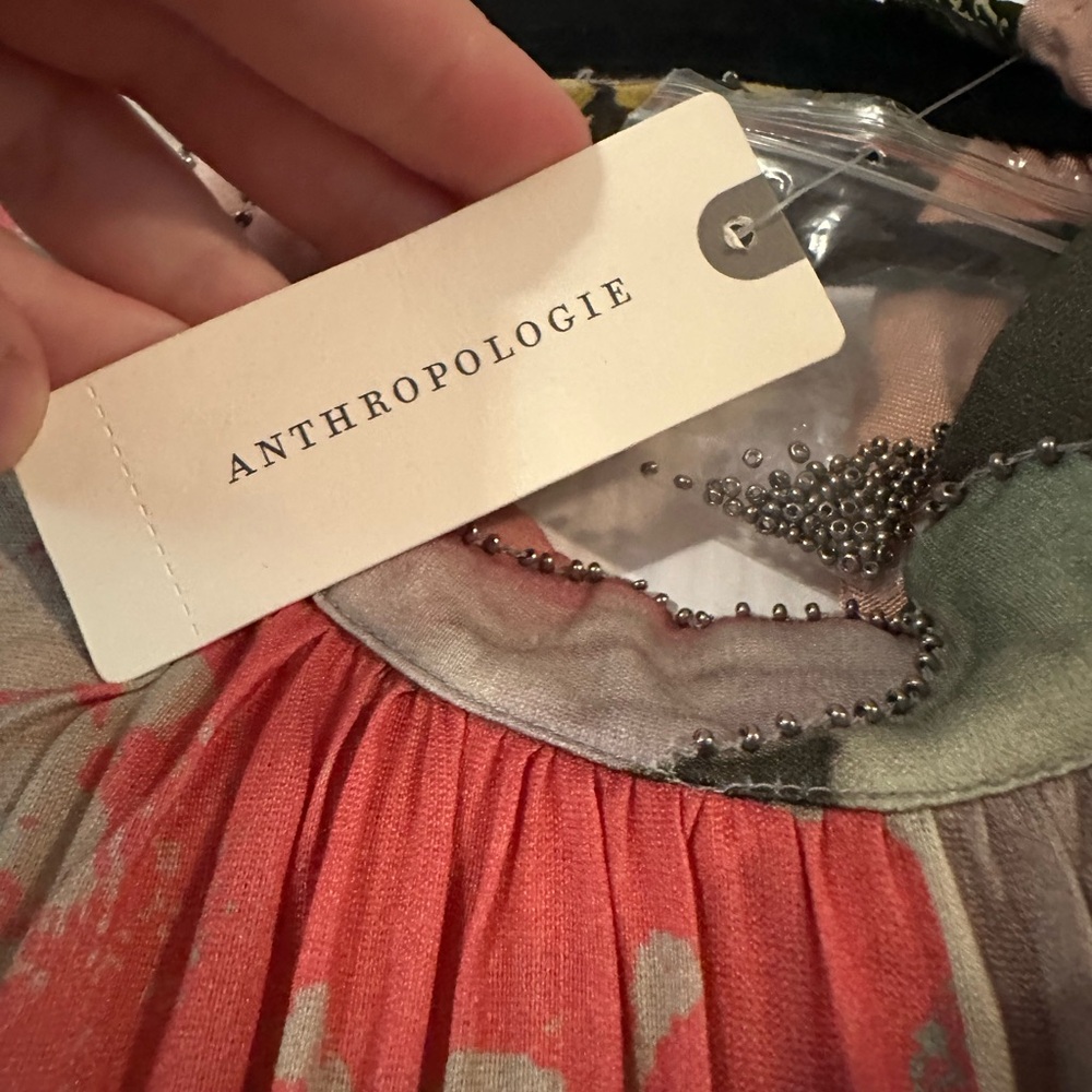 Anthropologie Floral Patchwork Maxi Dress - Picture 9 of 9